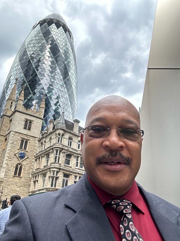 Patrick E. Taylor with Landmark Underwriting in London, June 2023